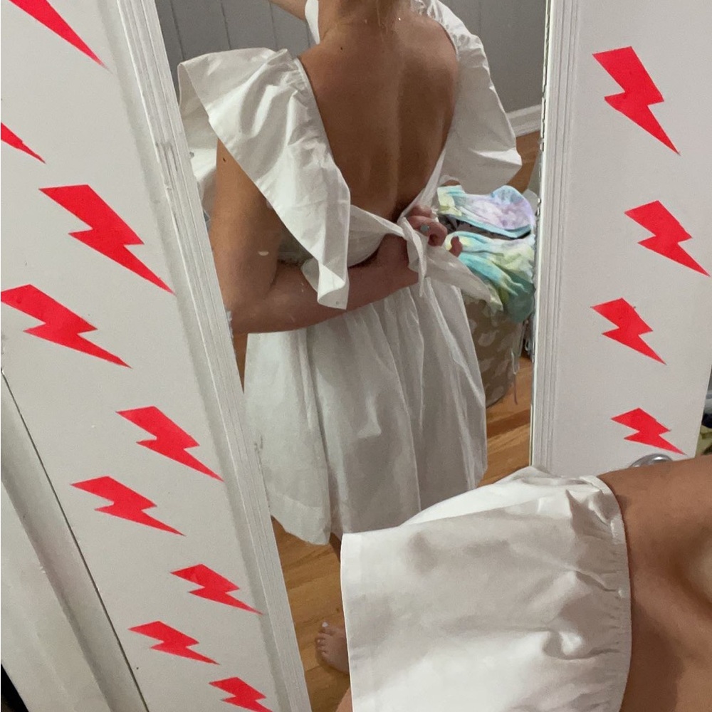White Flowy Dress